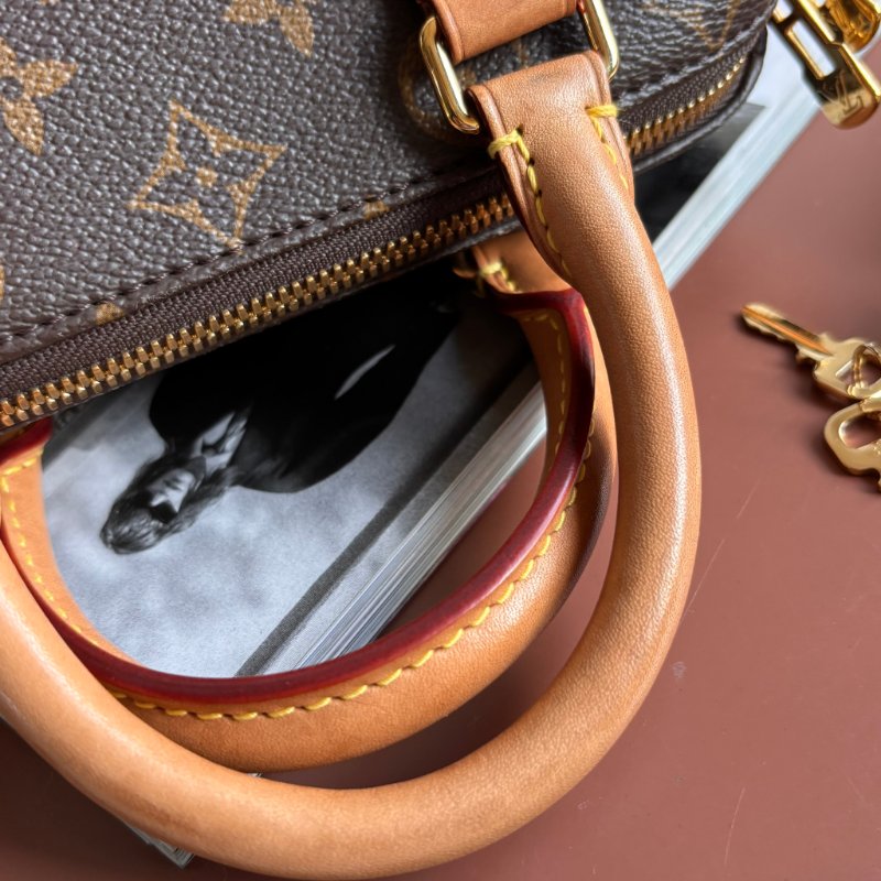 ::LOUIS VUITTON:: LV M45957 M46234 Speedy Bandoulière 20 米色-5