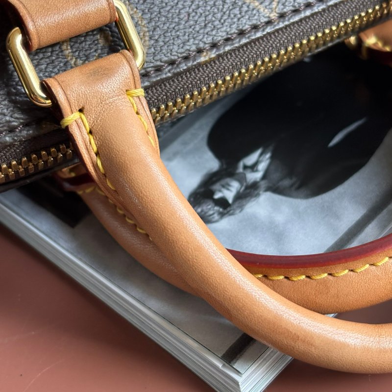 ::LOUIS VUITTON:: LV M45957 M46234 Speedy Bandoulière 20 米色-16