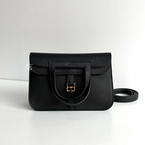 閒置新✨ 有購證🙌🏻 Hermès 愛馬仕 Halzan25 黑色金釦