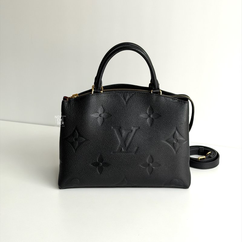 99新🆕 Louis Vuitton LV 路易威登 Petit Palais 黑壓紋-0