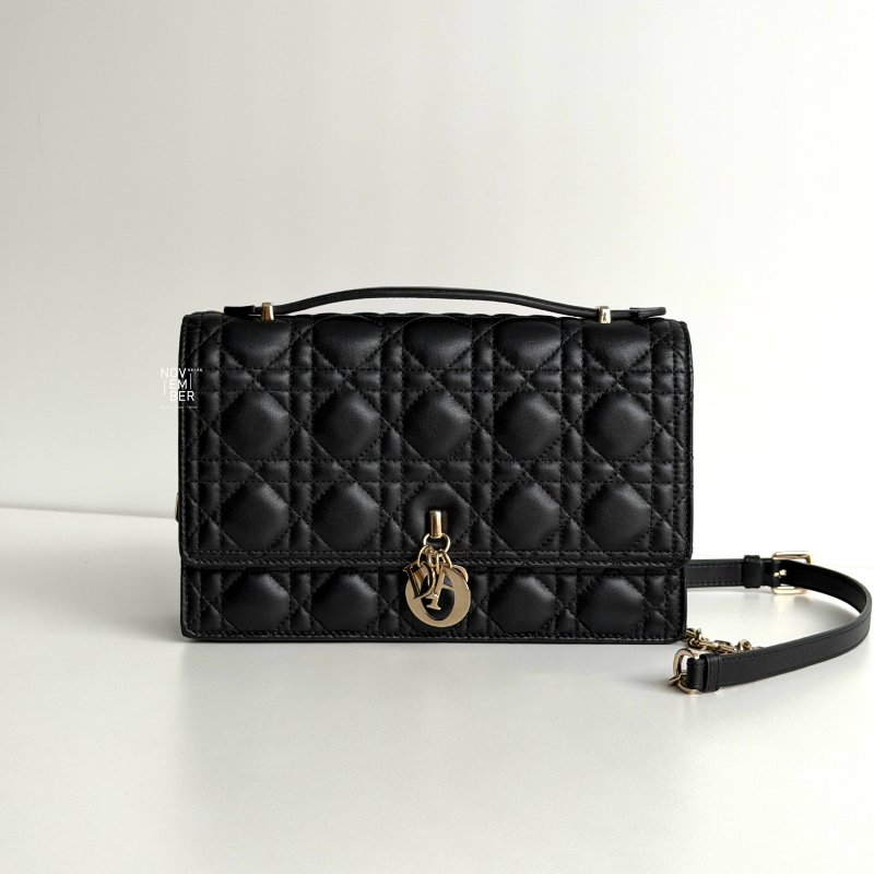 99新🆕 Dior 迪奧 Top Handle 黑金-0