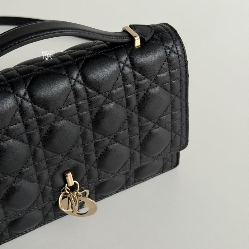 99新🆕 Dior 迪奧 Top Handle 黑金-2