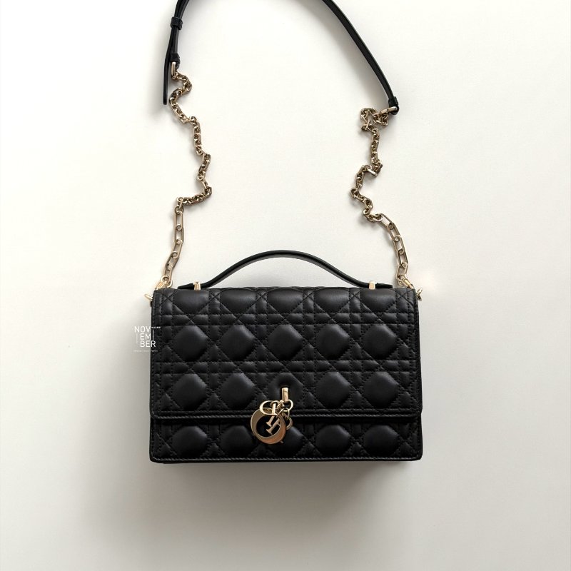 99新🆕 Dior 迪奧 Top Handle 黑金-5