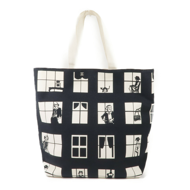 CHANEL 帆布Tote Bag金扣手挽袋-1