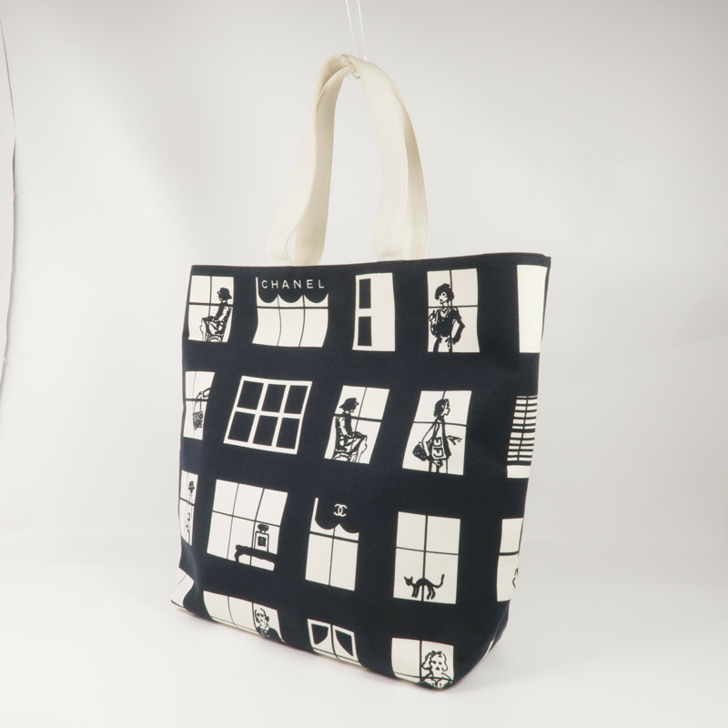 CHANEL 帆布Tote Bag金扣手挽袋-2