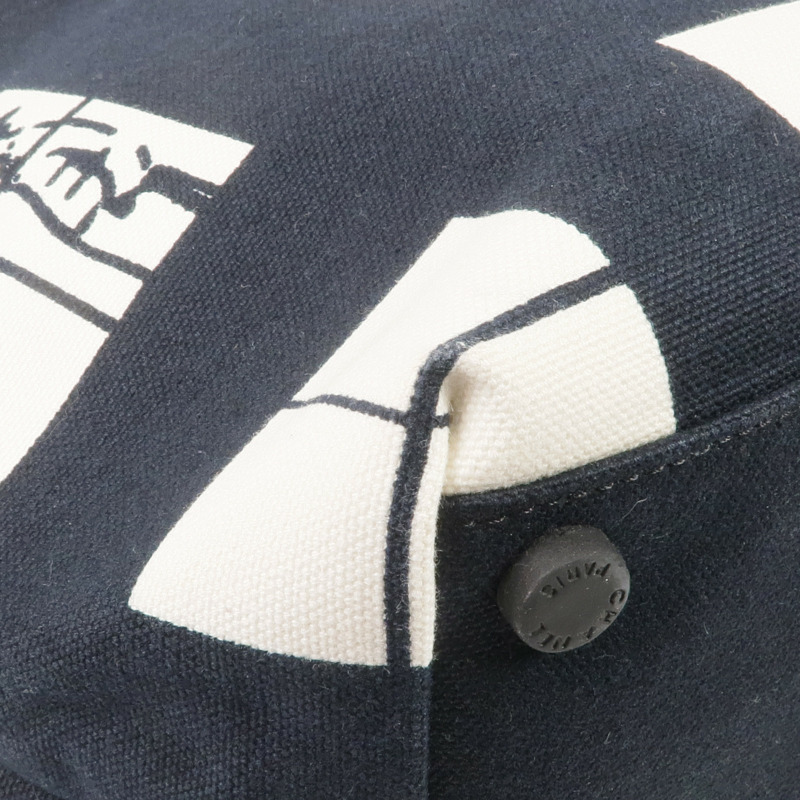 CHANEL 帆布Tote Bag金扣手挽袋-6