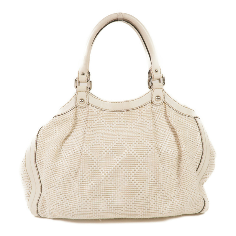 GUCCI 牛皮皮革Sukey Handbag銀扣手挽袋-1