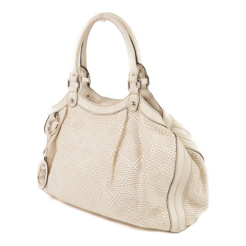 GUCCI 牛皮皮革Sukey Handbag銀扣手挽袋-2