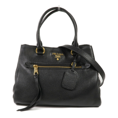 PRADA 牛皮皮革2 Way Shoulder金扣手挽肩背兩用袋