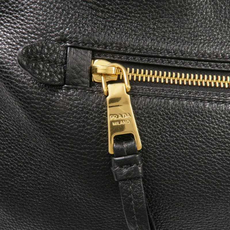 PRADA 牛皮皮革2 Way Shoulder金扣手挽肩背兩用袋-7