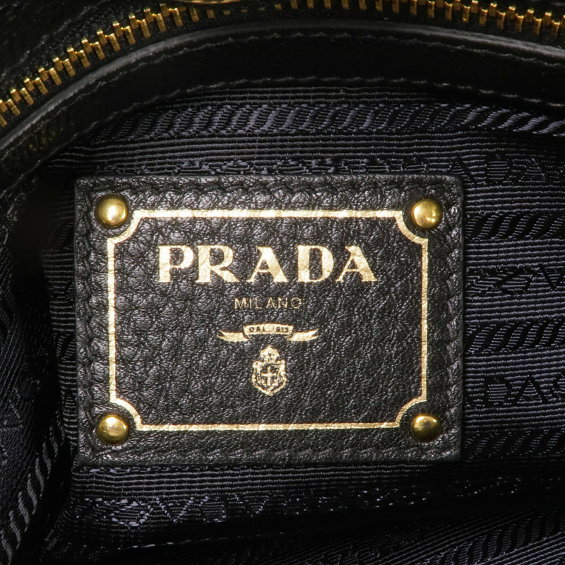 PRADA 牛皮皮革2 Way Shoulder金扣手挽肩背兩用袋-9
