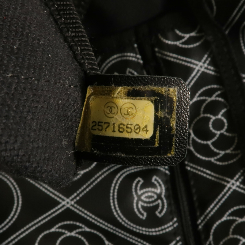 CHANEL 塗層帆布2 Way Tote銀扣手挽肩背兩用袋-11