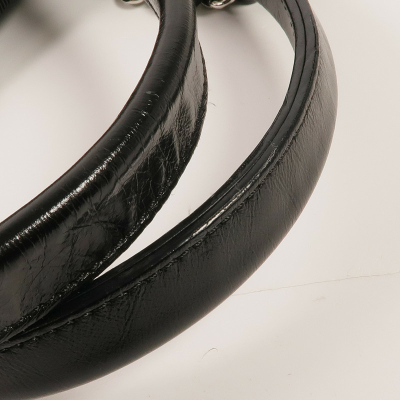 CHANEL 塗層帆布2 Way Tote銀扣手挽肩背兩用袋-14