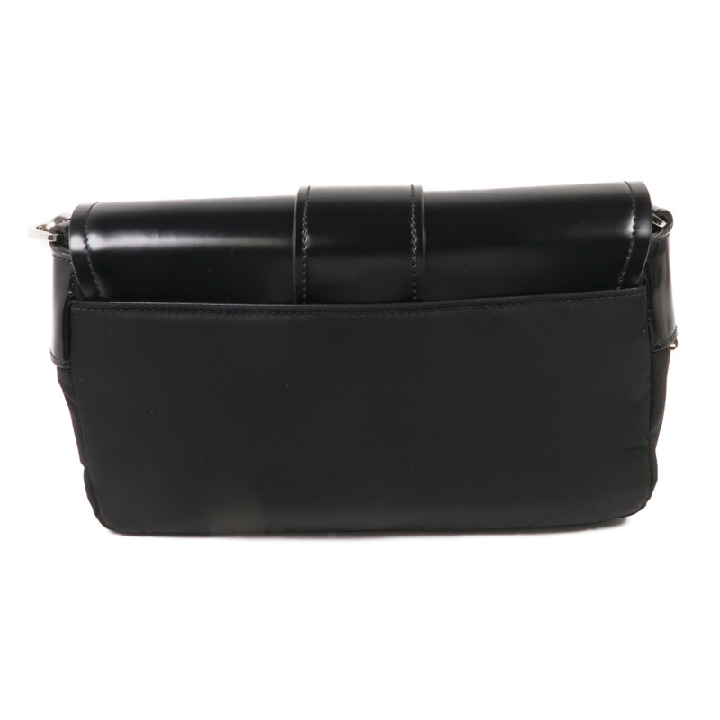 PRADA 尼龍/皮革Shoulder Bag銀扣肩背袋-1