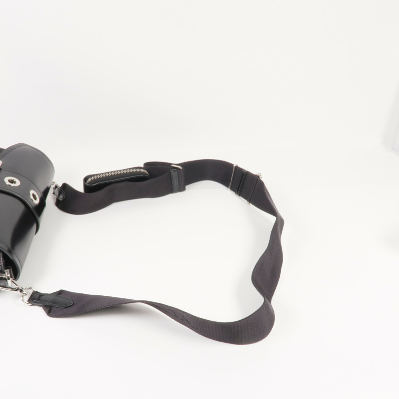 PRADA 尼龍/皮革Shoulder Bag銀扣肩背袋-4