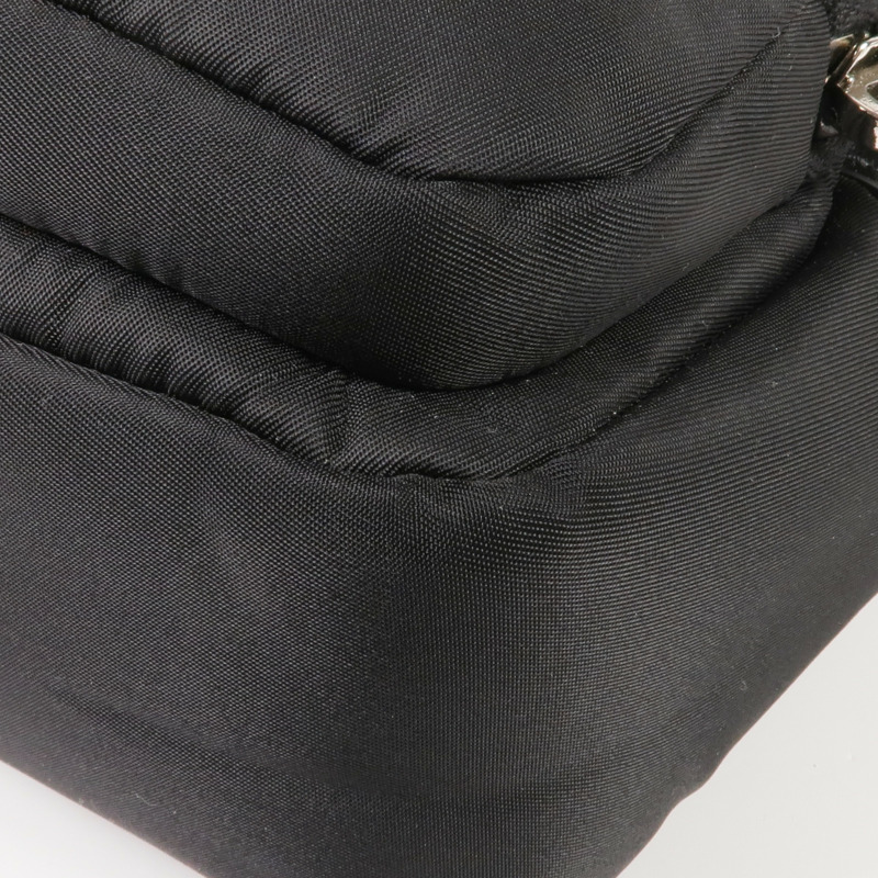 PRADA 尼龍/皮革Shoulder Bag銀扣肩背袋-5