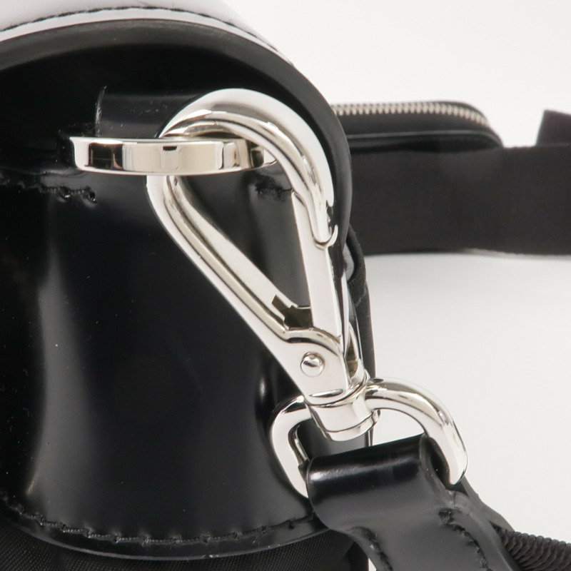 PRADA 尼龍/皮革Shoulder Bag銀扣肩背袋-11