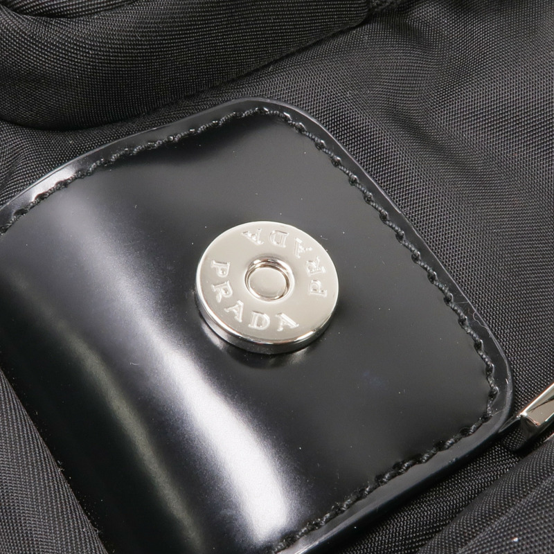 PRADA 尼龍/皮革Shoulder Bag銀扣肩背袋-18