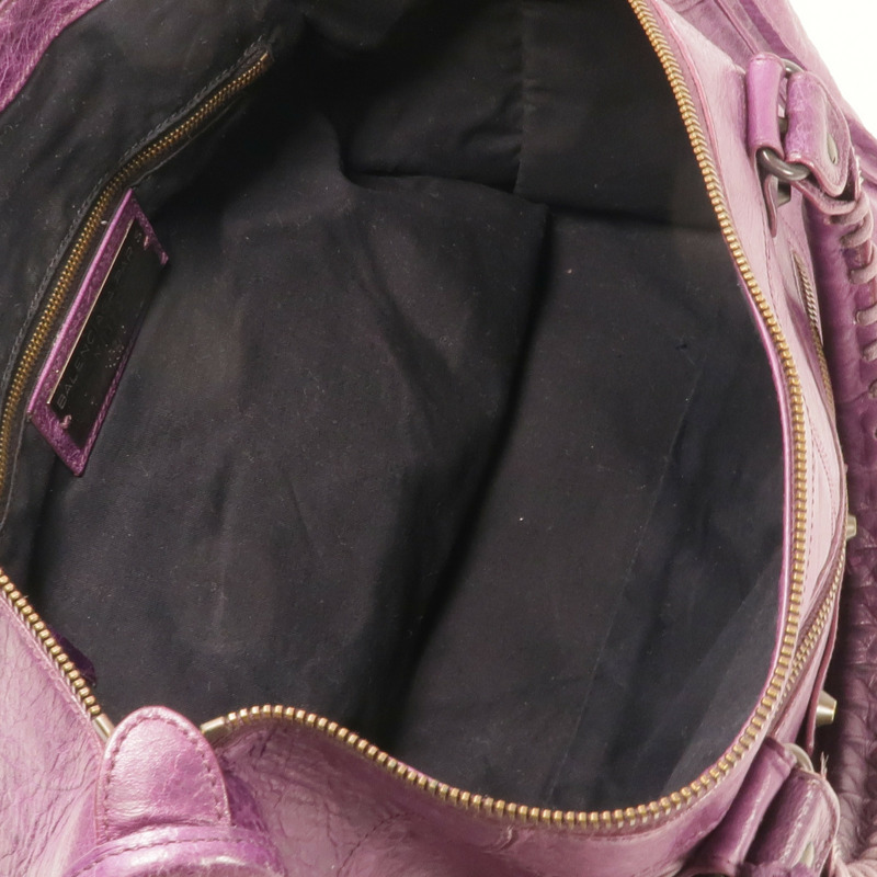 BALENCIAGA 皮革The Work Handbag金扣手挽袋-13