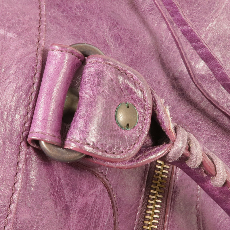 BALENCIAGA 皮革The Work Handbag金扣手挽袋-17