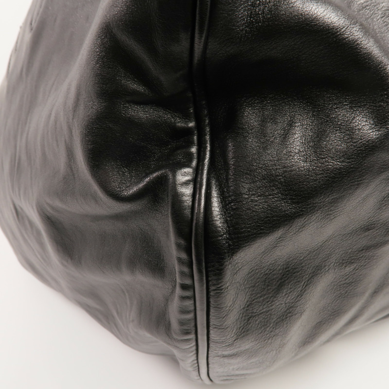 CHANEL 牛皮皮革Shoulder Bag銀扣肩背袋-6