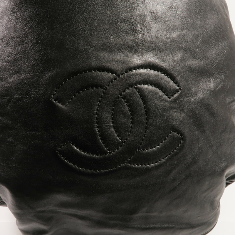 CHANEL 牛皮皮革Shoulder Bag銀扣肩背袋-7