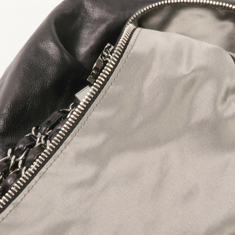 CHANEL 牛皮皮革Shoulder Bag銀扣肩背袋-15