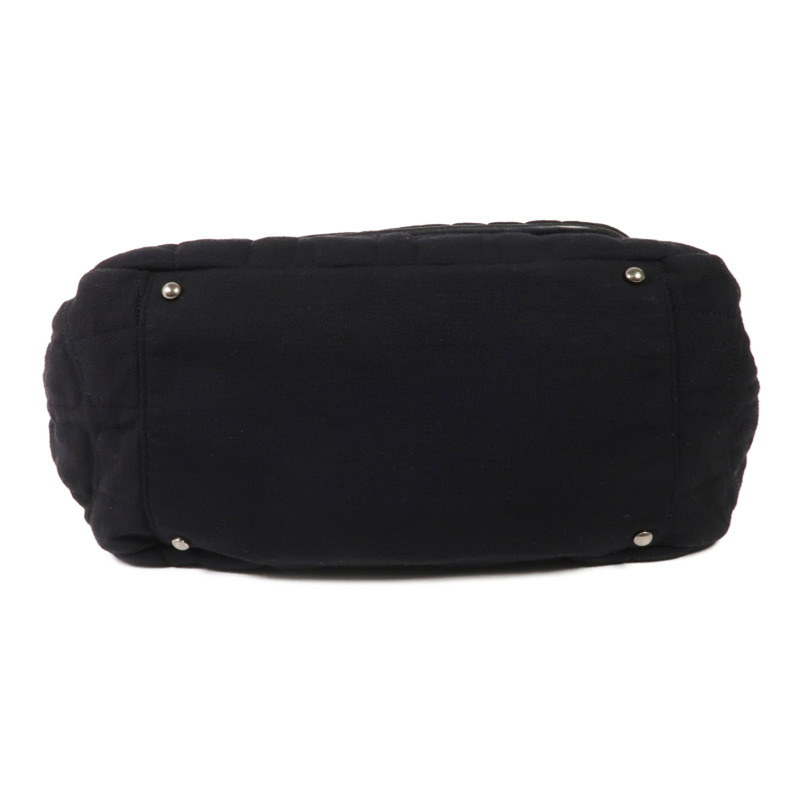 CHANEL 布料/皮革Chain Shoulder銀扣鏈帶肩背袋-3