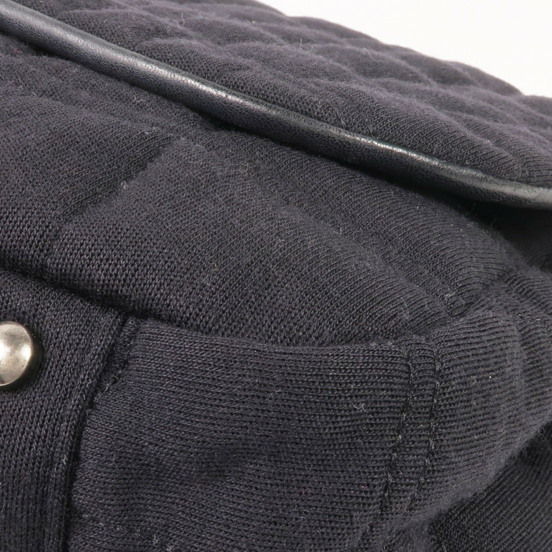 CHANEL 布料/皮革Chain Shoulder銀扣鏈帶肩背袋-5