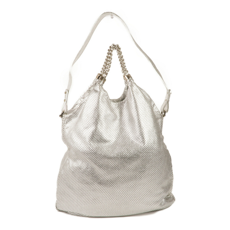 CHANEL 牛皮皮革2 Way Shoulder銀扣手挽肩背兩用袋-1