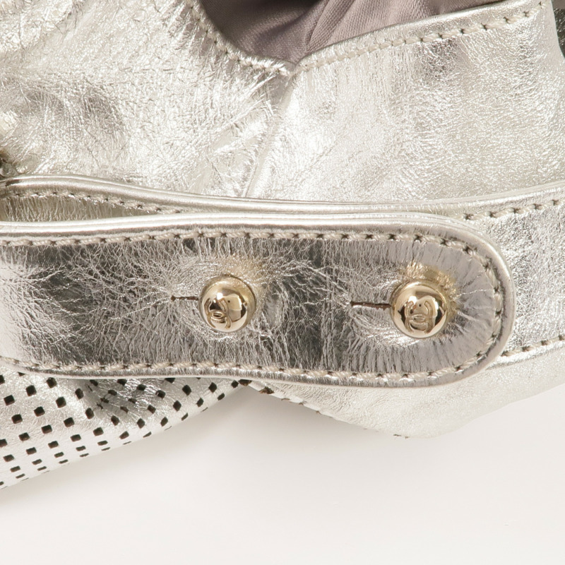 CHANEL 牛皮皮革2 Way Shoulder銀扣手挽肩背兩用袋-15