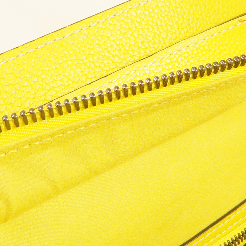 CELINE 牛皮皮革Mini Luggage銀扣手挽袋-14