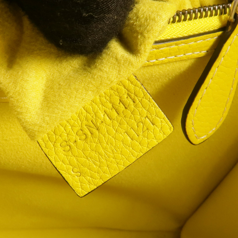 CELINE 牛皮皮革Mini Luggage銀扣手挽袋-17