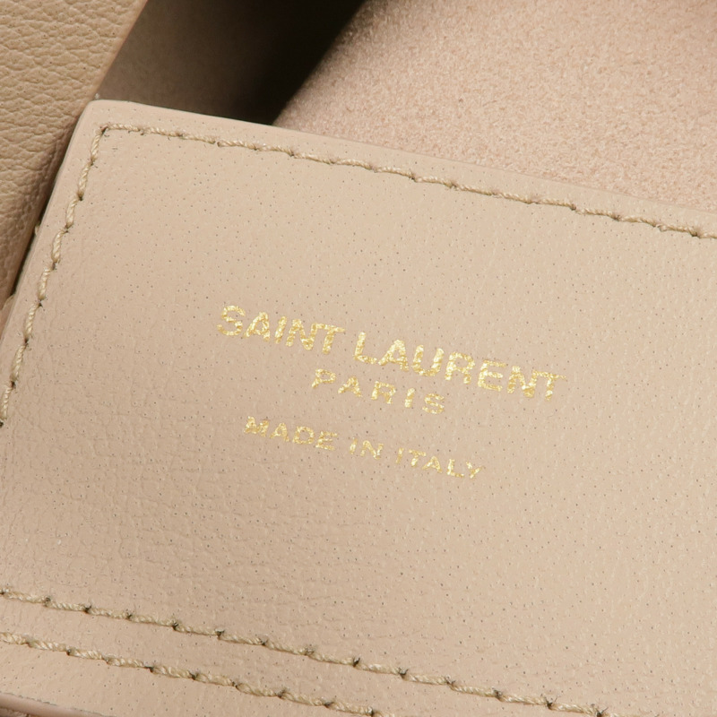 SAINT LAURENT 牛皮皮革Shoulder Tote金扣肩背袋/手挽袋-12