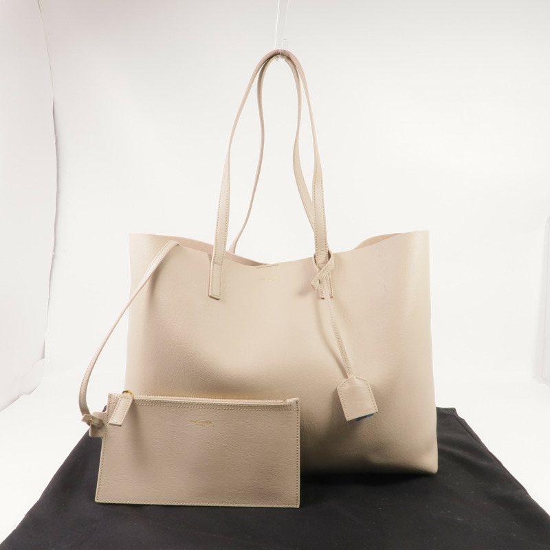 SAINT LAURENT 牛皮皮革Shoulder Tote金扣肩背袋/手挽袋-16