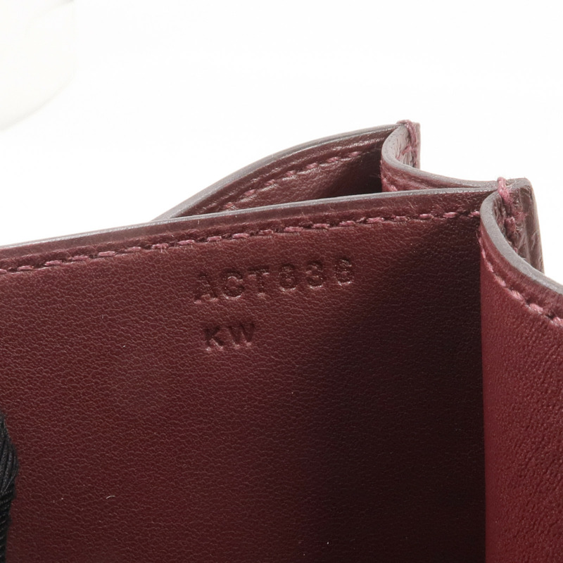 HERMES Epsom皮革Constance Mini金扣肩背袋Rouge Sellier-13