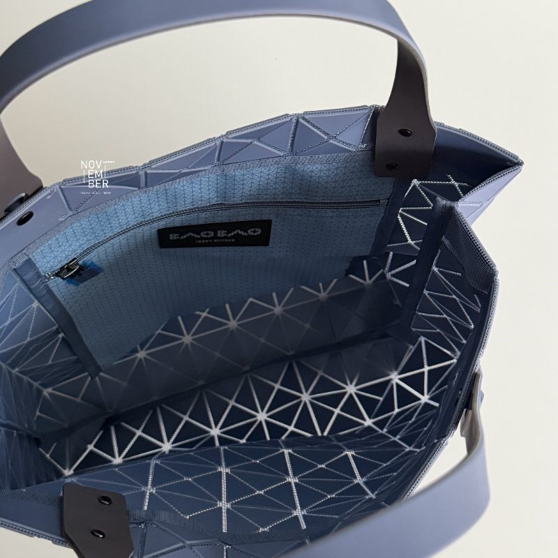 全新🩵 BAO BAO 三宅一生 霧霾藍小八格托特包-5