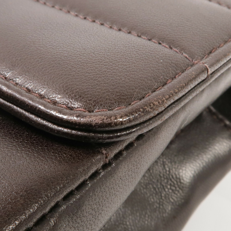 CHANEL 羊皮皮革Vintage Mini Flap Bag金扣鏈帶肩背袋-12