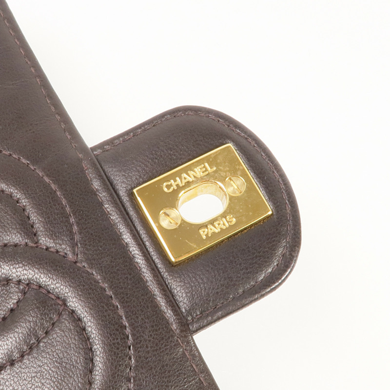 CHANEL 羊皮皮革Vintage Mini Flap Bag金扣鏈帶肩背袋-14