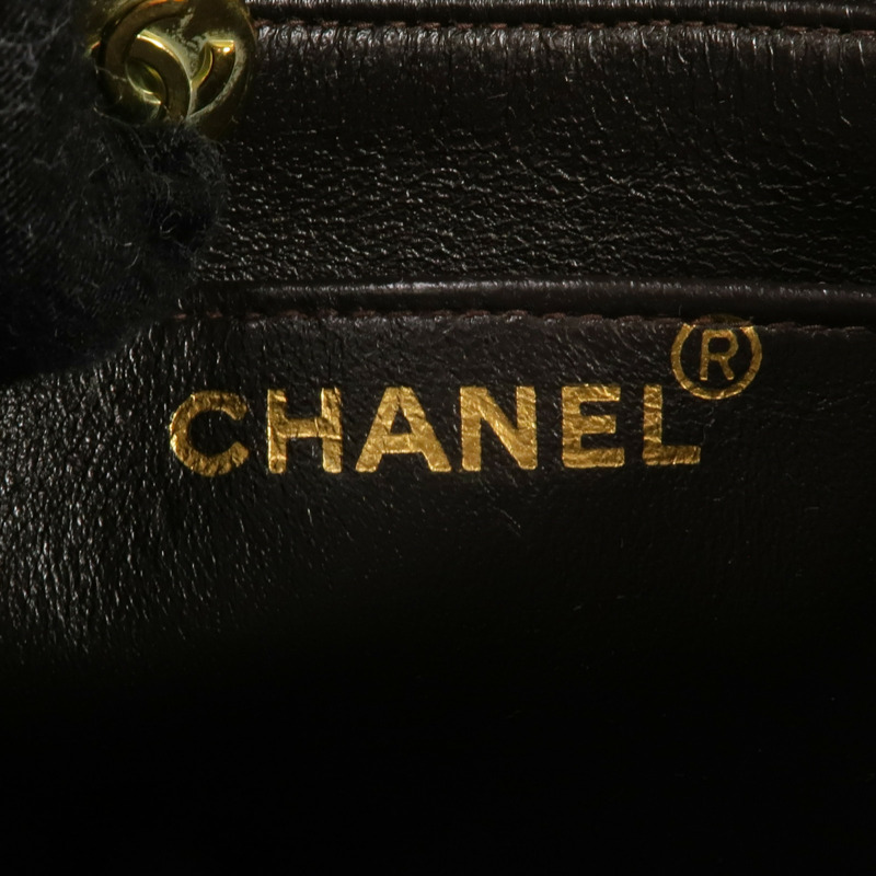 CHANEL 羊皮皮革Vintage Mini Flap Bag金扣鏈帶肩背袋-16