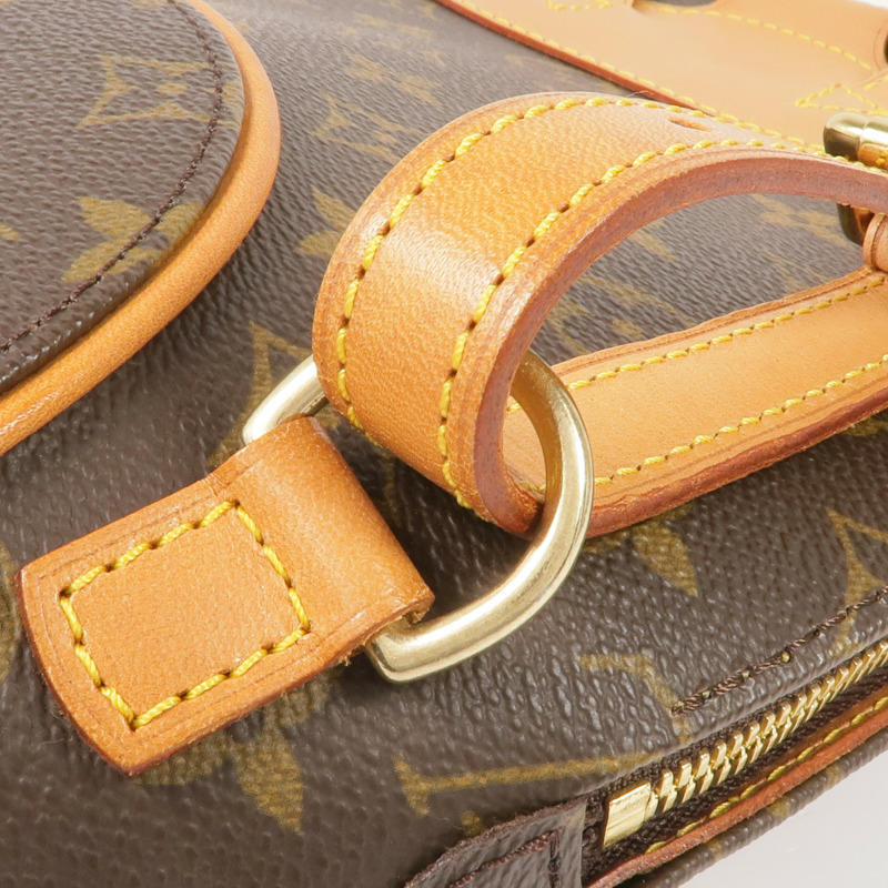 LOUIS VUITTON Monogram Ellipse Sac A Dos Backpack金扣背包棕色-10