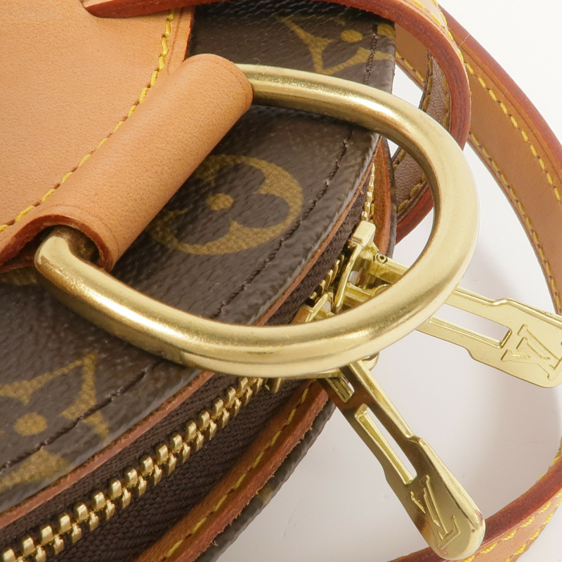 LOUIS VUITTON Monogram Ellipse Sac A Dos Backpack金扣背包棕色-11