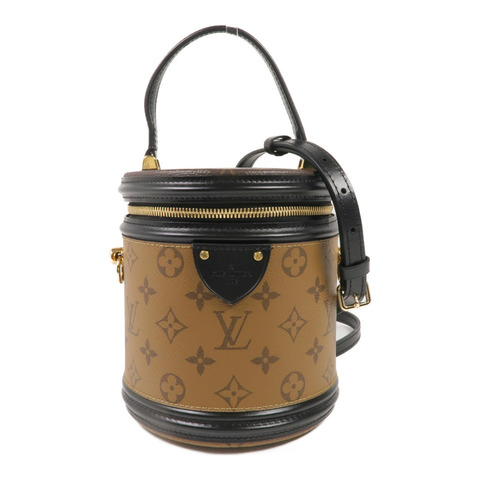 LOUIS VUITTON Monogram Reverse Cannes金扣手挽肩背兩用袋