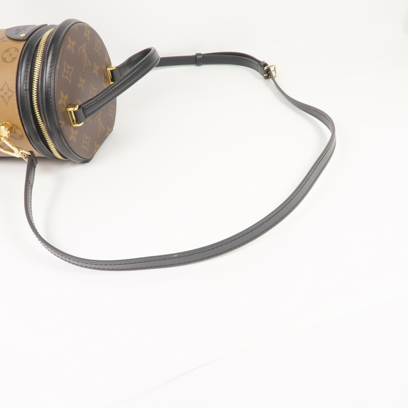 LOUIS VUITTON Monogram Reverse Cannes金扣手挽肩背兩用袋-4