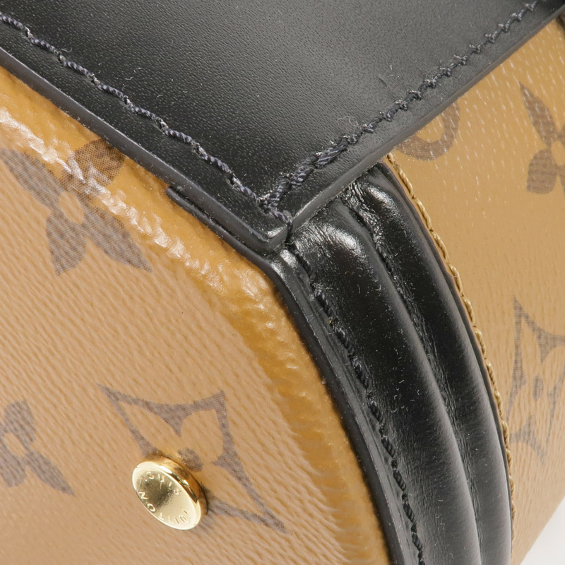 LOUIS VUITTON Monogram Reverse Cannes金扣手挽肩背兩用袋-14