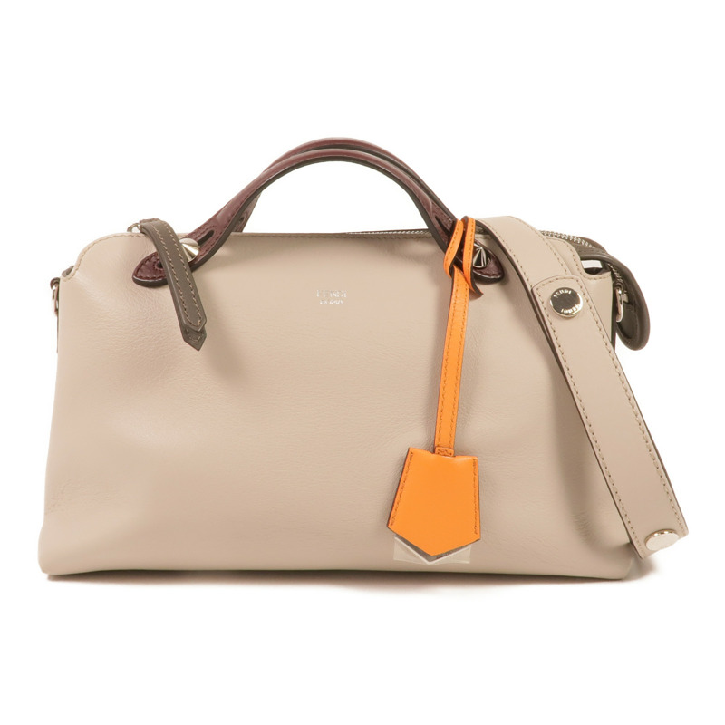 FENDI 牛皮皮革By The Way銀扣手挽肩背兩用袋-0