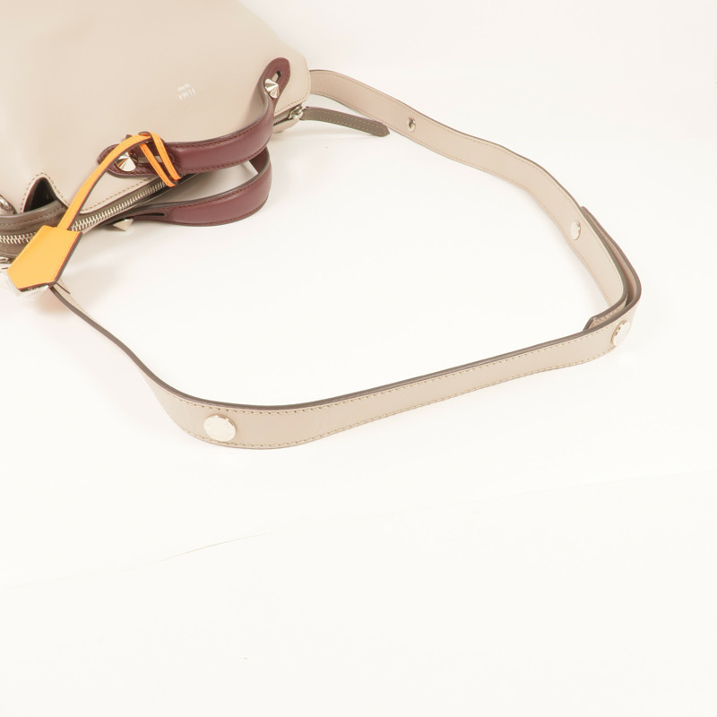 FENDI 牛皮皮革By The Way銀扣手挽肩背兩用袋-4