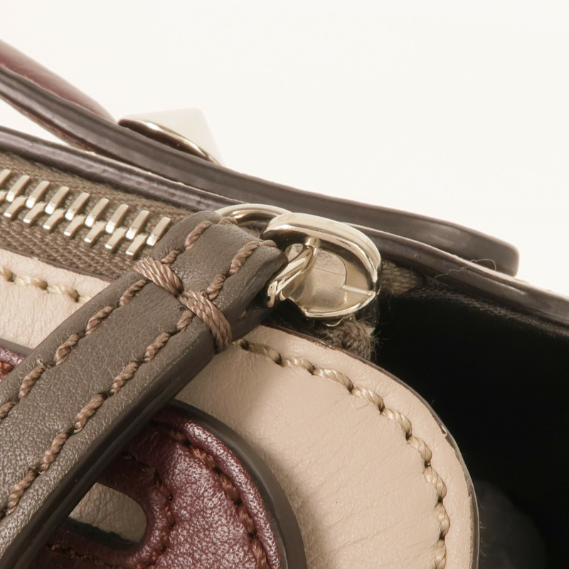 FENDI 牛皮皮革By The Way銀扣手挽肩背兩用袋-6