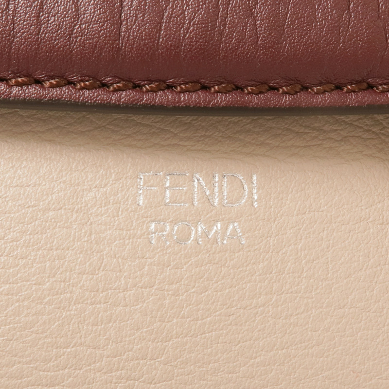 FENDI 牛皮皮革By The Way銀扣手挽肩背兩用袋-8