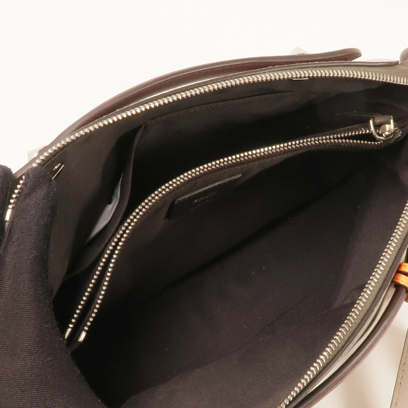 FENDI 牛皮皮革By The Way銀扣手挽肩背兩用袋-9